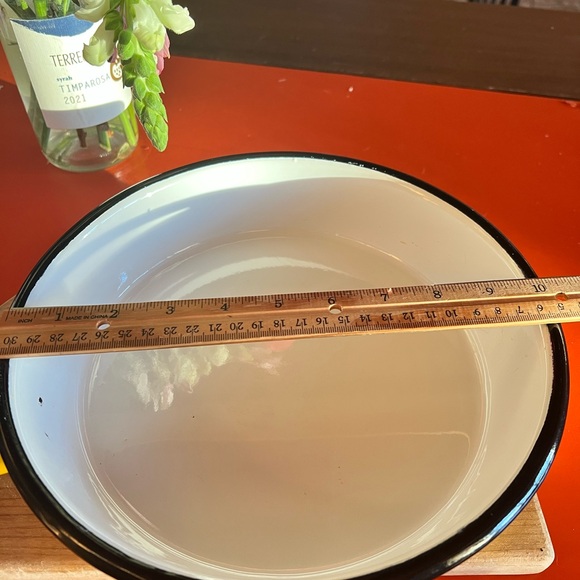 Enamel Ware Huta Silesia Made in Poland bright Yellow 10” Skillet Pan Vintage - Picture 7 of 7